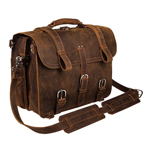 Mens Leather Messenger Shoulder Bag Travel Casual Tablet iPad PC Organiser Black Mens Leather Messenger Shoulder Bag Travel Casual Tablet iPad PC Organiser Black